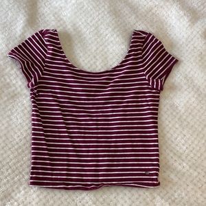 Striped crop top